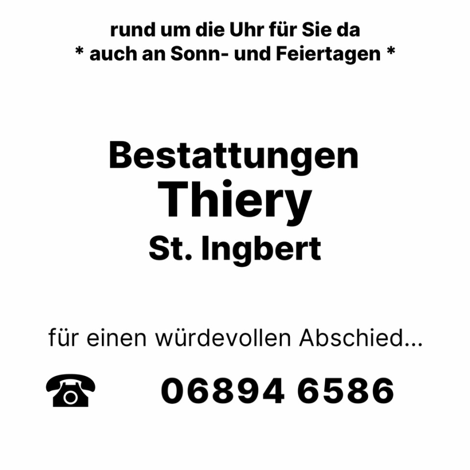 Beerdigungen in St. Ingbert